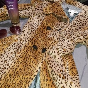 Victoria's Secret Brown Teddy Jacket Plush Faux Fur